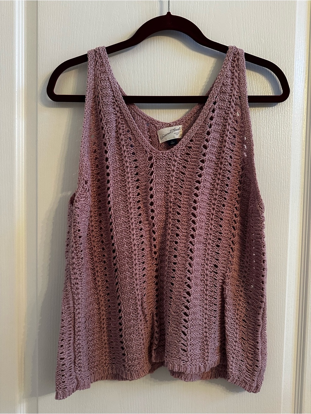 universal thread knit tank top pink